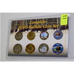 COMPLETE 2005 BUFFALO COIN SET