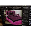 Image 1 : ASHLEY TAYLOR BLACK AND GREY COLLECTION QUEEN SIZE 7PC. BED