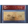 Image 1 : U.S. .999 PURE 24K GOLD FOIL 500 DOLLAR BANKNOTE