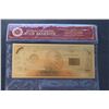 Image 1 : U.S. .999 PURE 24K GOLD FOIL 1000 DOLLAR BANKNOTE
