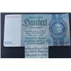 Image 1 : GERMAN WWII 100 MARK BANKNOTE WITH SWASTIKA