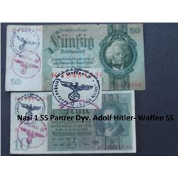 TWO NAZI WAFFEN SS FIRST PANZER DIVISION ADOLFE X2