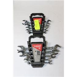 TWO 5 PIECE HUSKY WRENCH SETS