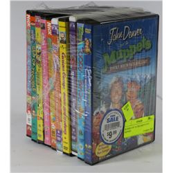 BUNDLE OF 10 CHILDREN'S DVD MOVIES