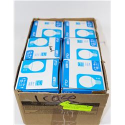 CASE OF 6 14W=60W FLOURESCENT DECORATOR BULBS