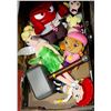 Image 1 : BOX OF STUFFED ANIMALS WITH THOR ANIMATED HAMMER