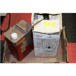 VINTAGE COLEMAN LANTERN & 3 PKTS OF MANTLES AND