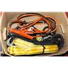 Image 1 : BOX W/ HEAVY DUTY BOOSTER CABLES, 14 FT