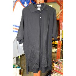 BLACK MENS GOLF SHIRT SZ L