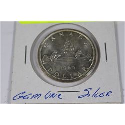 GEM UNC 1965 COMMEMORATIVE SILVER ONE DOLLAR
