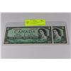 Image 1 : CANADA 1954 UNC CONSECUTIVE BANKNOTES X2