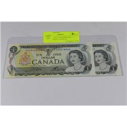 GEM UNC 1973 EAX PREFIX $1 REPLACEMENT NOTE X2