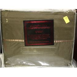 NEW LEXINGTON QUEEN SIZE GREEN SHEET SET