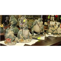 COLLECTION OF FROG ORNAMENTS