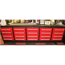 NEW 20 DRAWER RED AND BLACK TOOL BOX