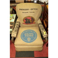 COFFEE BEAN SACK CHAIR
