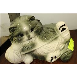 CERAMIC CAT ORNAMENT