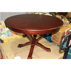 DARK WOOD TONE DINING TABLE