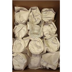 ESTATE BOX OF 12 CRYSTAL GLASSES