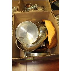 ESTATE BOX OF MISC ORNAMENTS