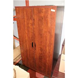 WOOD TONE 2 DRAWER CABINET