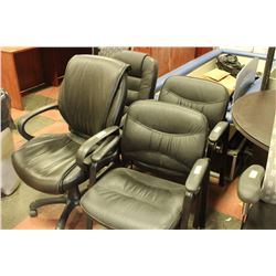 4 VARIOUS OFFICE CHAIRS SOLD TOGETHER