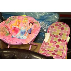DISNEY PRINCESS LITTLE GIRLS CHAIR W/ BABY SEAT