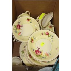 SET OF WOODS IVORY WARE CHINA  DISHES