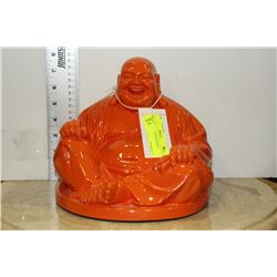 ORANGE LAUGHING BUDDHA