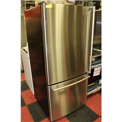 LG STAINLESS STEEL BOTTOM FREEZER FRIDGE