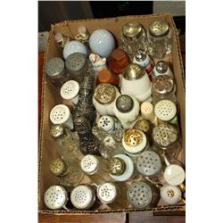 BOX OF VERY COLLECTIBLE SALT & PEPPER SHAKERS
