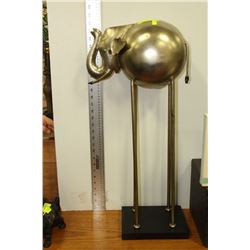 DECORATIVE FLOOR METAL ELEPHANT - 29" TALL
