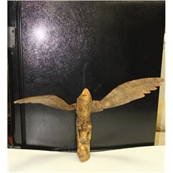SOLID WOOD CARVED EAGLE, MINOR CHIP