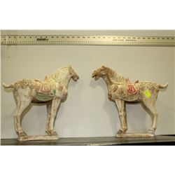 TERRA COTTA HORSE X2