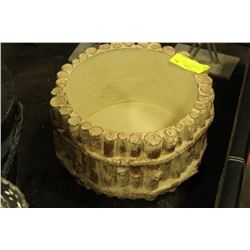 BROWN CEMENT 11" POTS