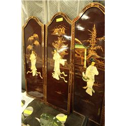 SET OF 3 ORIENTAL PANELS