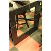 Image 1 : BLACK LEATHERETTE FRAMED MIRROR