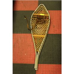 PAIR OF CANADIAN WOOD AND ALUMINUM SNOW SHOES