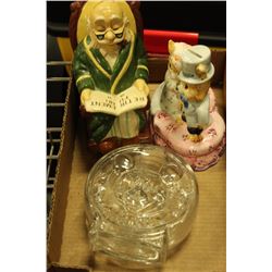 THREE VINTAGE COIN HOLDERS