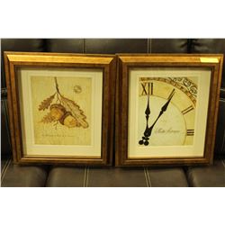 2 GOLD TONE FRAMED PICTURES