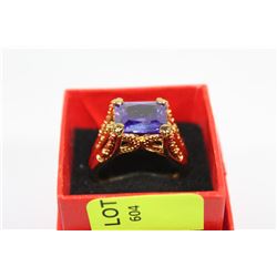 NEW MENS RING ON CHOICE: LAB AMETHYST