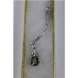 NATURAL WHITE TOPAZ PENDANT & NECKLACE