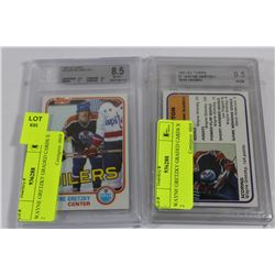 WAYNE GRETZKY GRADED CARDS X 2