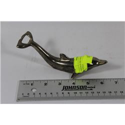 VINTAGE SILVER PLATED DOLPHIN BOTTLE