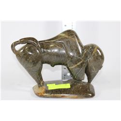SOAPSTONE CARVED BUFFALO