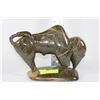 Image 1 : SOAPSTONE CARVED BUFFALO