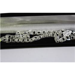 MEN'S 925 STERLING SILVER 18" NECKLACE,  75 GRAMS