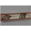 Image 1 : HAND CRAFTED SOLID COPPER OPEN WORK LEAF EARRINGS