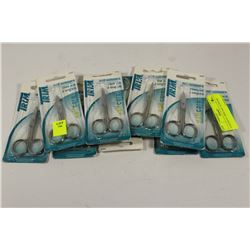 9 PACKS OF TRIM NAIL SCISSORS