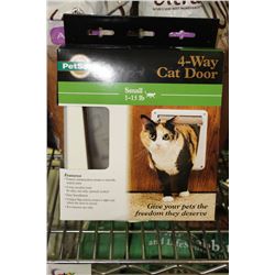 4-WAY CAT DOOR - SMALL 1-15LB